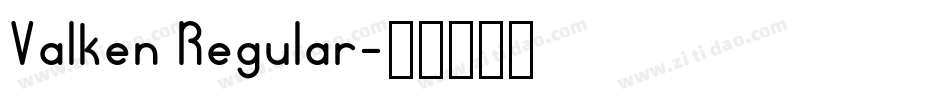 Valken Regular字体转换
